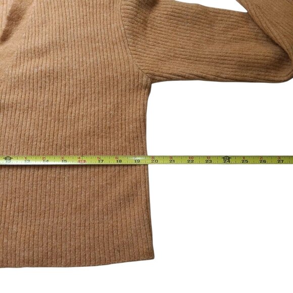 Billabong Cardigan Sweater Crop Ribbed Mustard Yellow Size SMALL - Picture 10 of 11